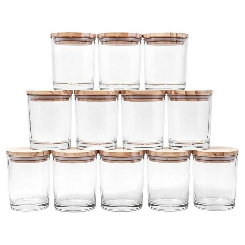 M11K: recipientes vacíos para  - Candle Making Jars With Lids reseña y precio