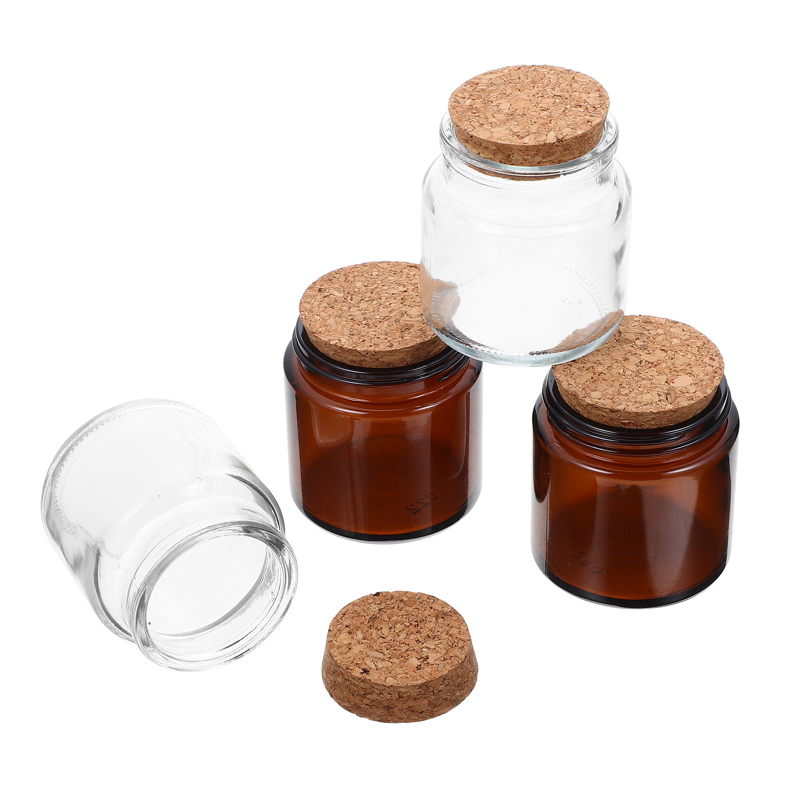 Juego de 4 Frascos de Vidrio d - Candle Making Jars With Lids reseña y precio