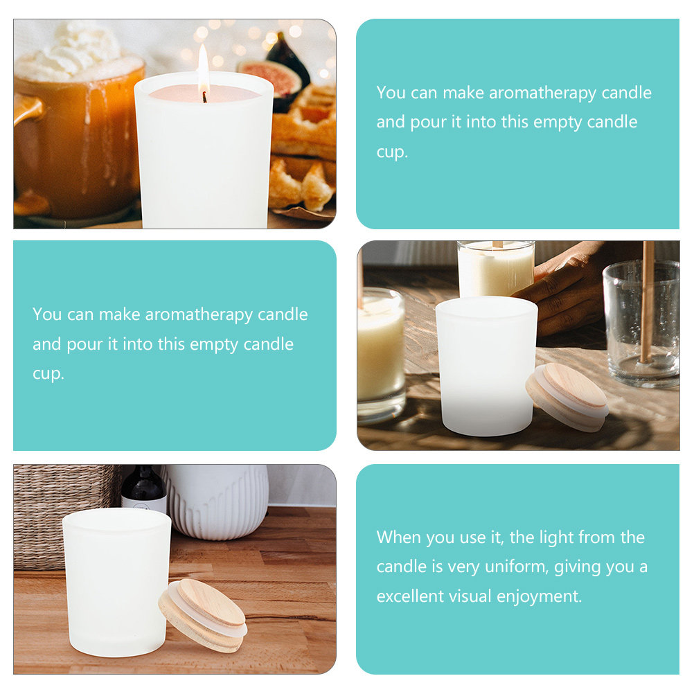 Frascos de vidrio vacíos, reci - Candle Making Jars With Lids reseña y precio